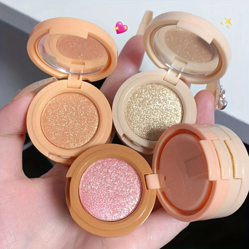 Paleta de Maquiagem 3 em 1, Blush Iluminador e Contorno