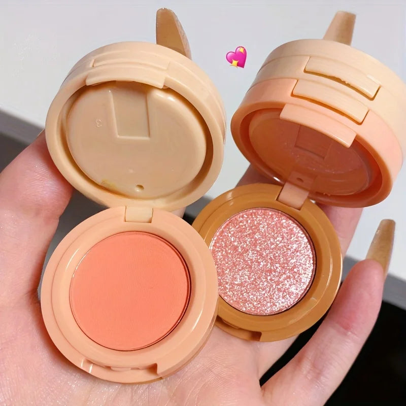 Paleta de Maquiagem 3 em 1, Blush Iluminador e Contorno