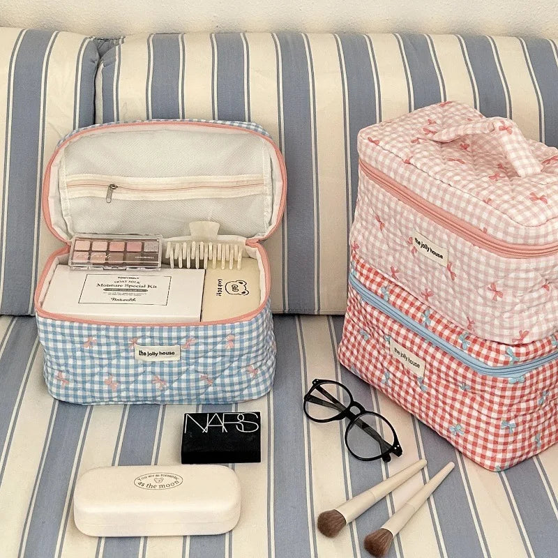 Bolsa de Maquiagem de Algodão