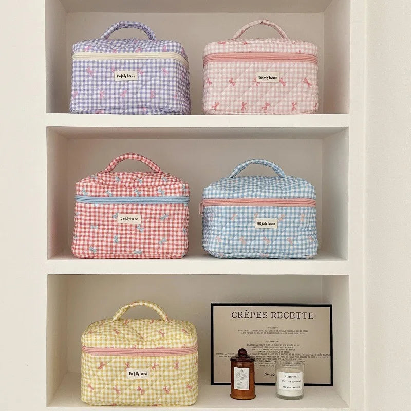 Bolsa de Maquiagem de Algodão