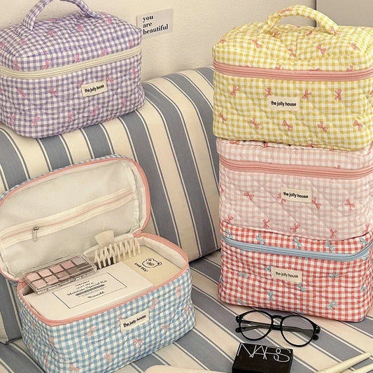 Bolsa de Maquiagem de Algodão