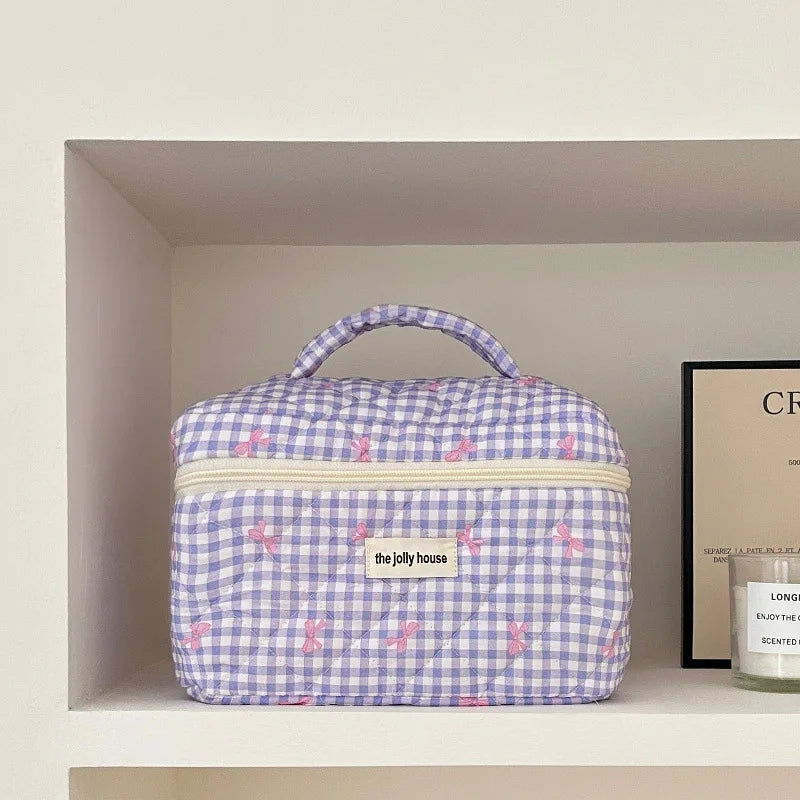 Bolsa de Maquiagem de Algodão