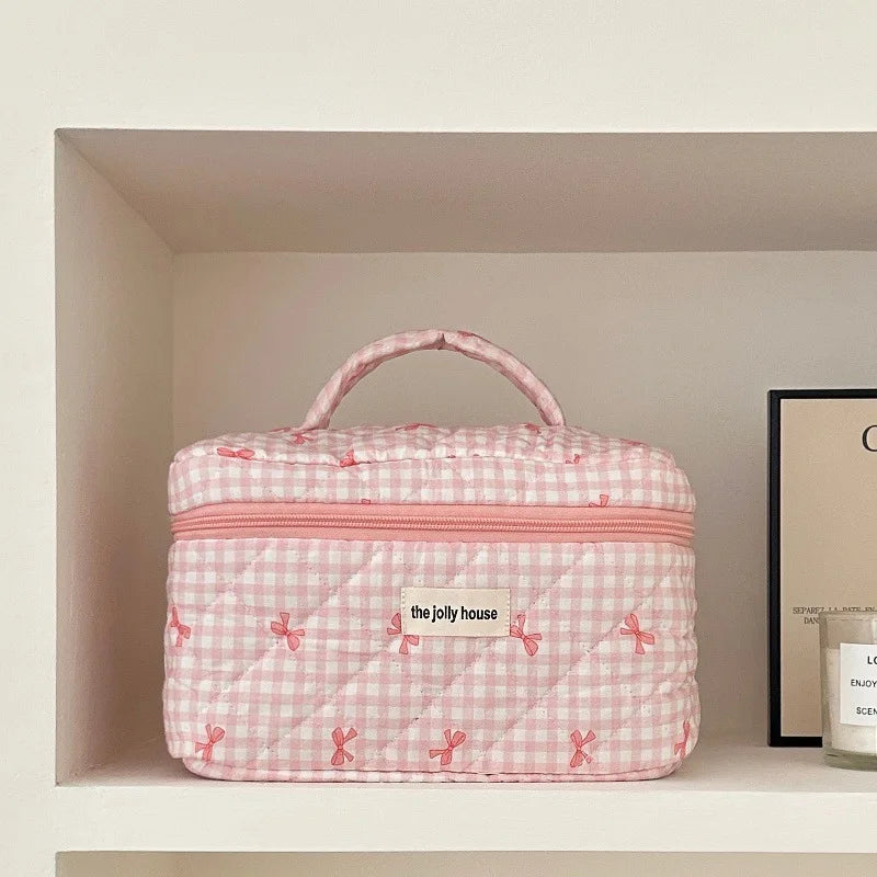 Bolsa de Maquiagem de Algodão