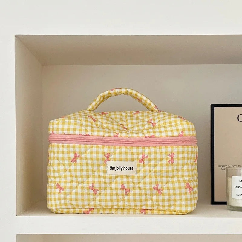 Bolsa de Maquiagem de Algodão